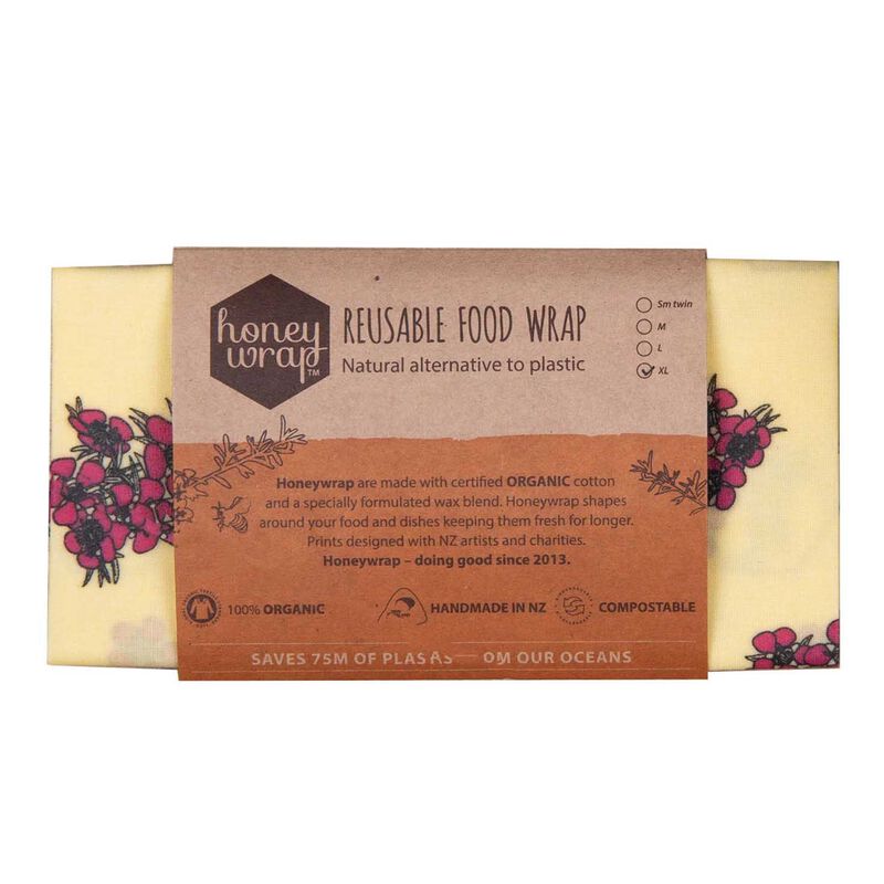 Honeywrap Extra Large Wrap - Manuka Pink 45x40cm image number 0